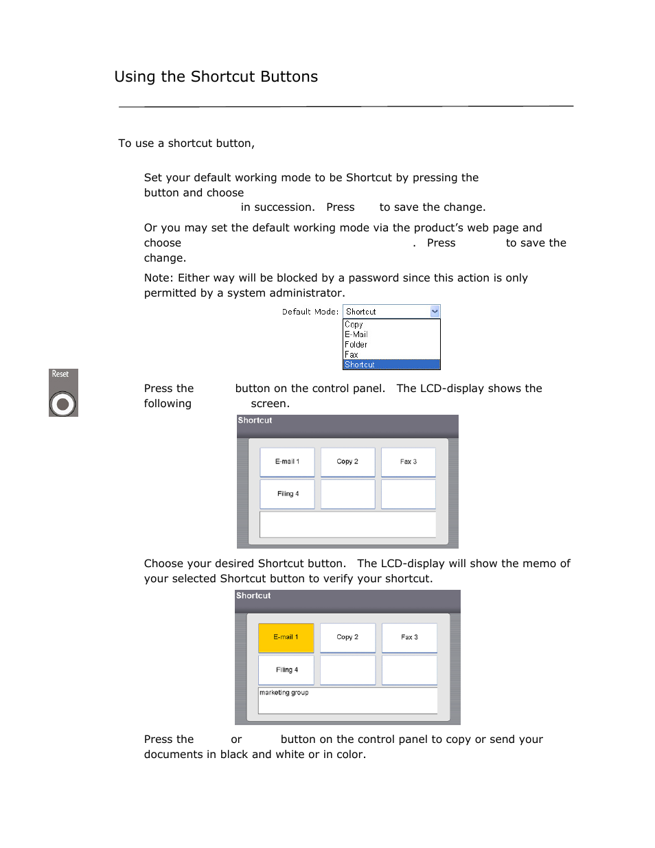 Using the shortcut buttons | Avision @V2800 User Manual | Page 143 / 170