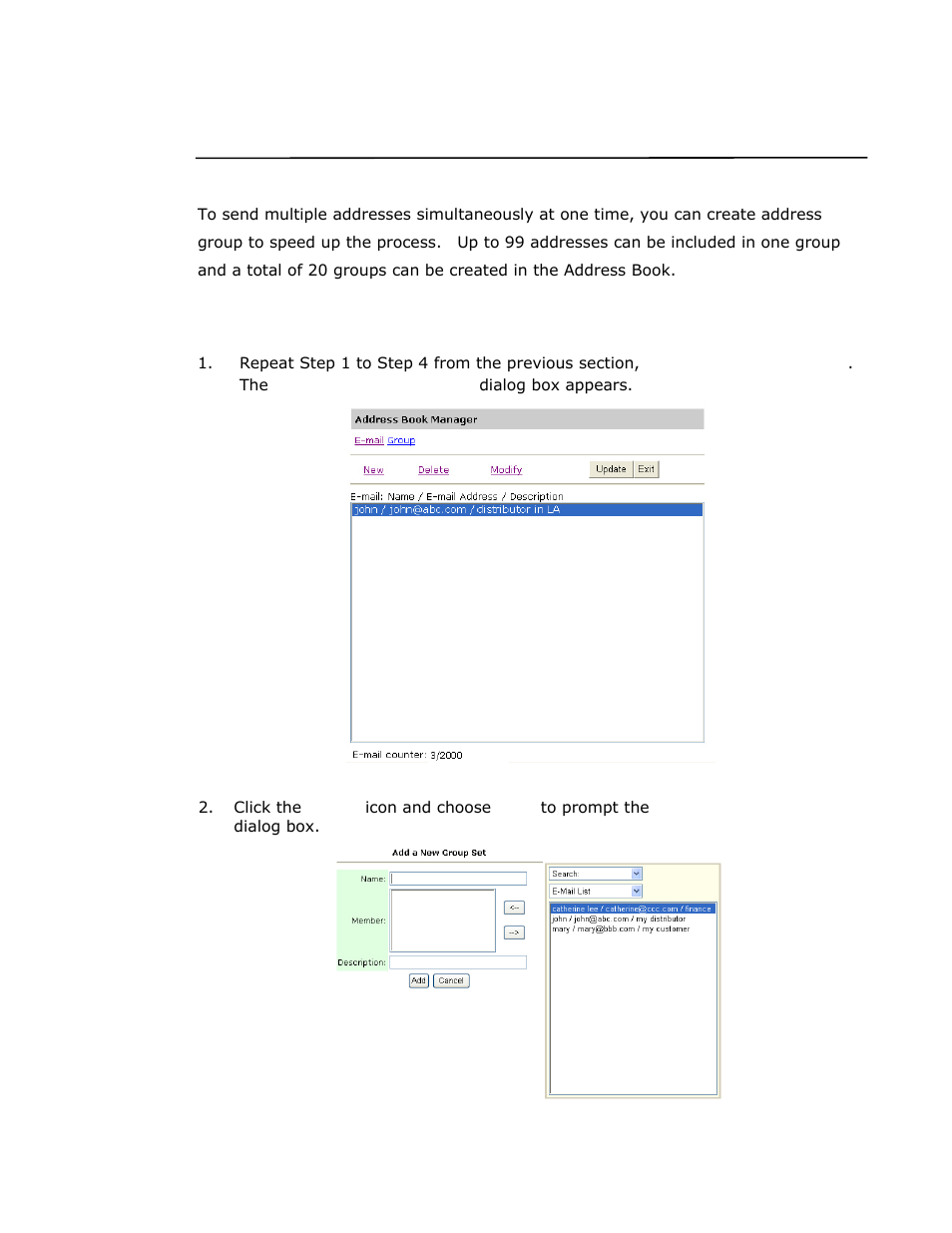 Adding a new group | Avision @V2800 User Manual | Page 150 / 170