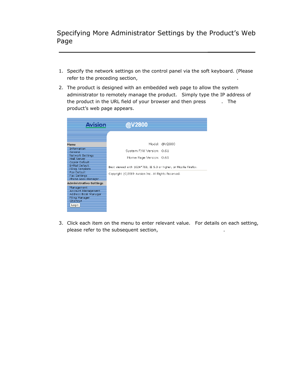Avision @V2800 User Manual | Page 26 / 170