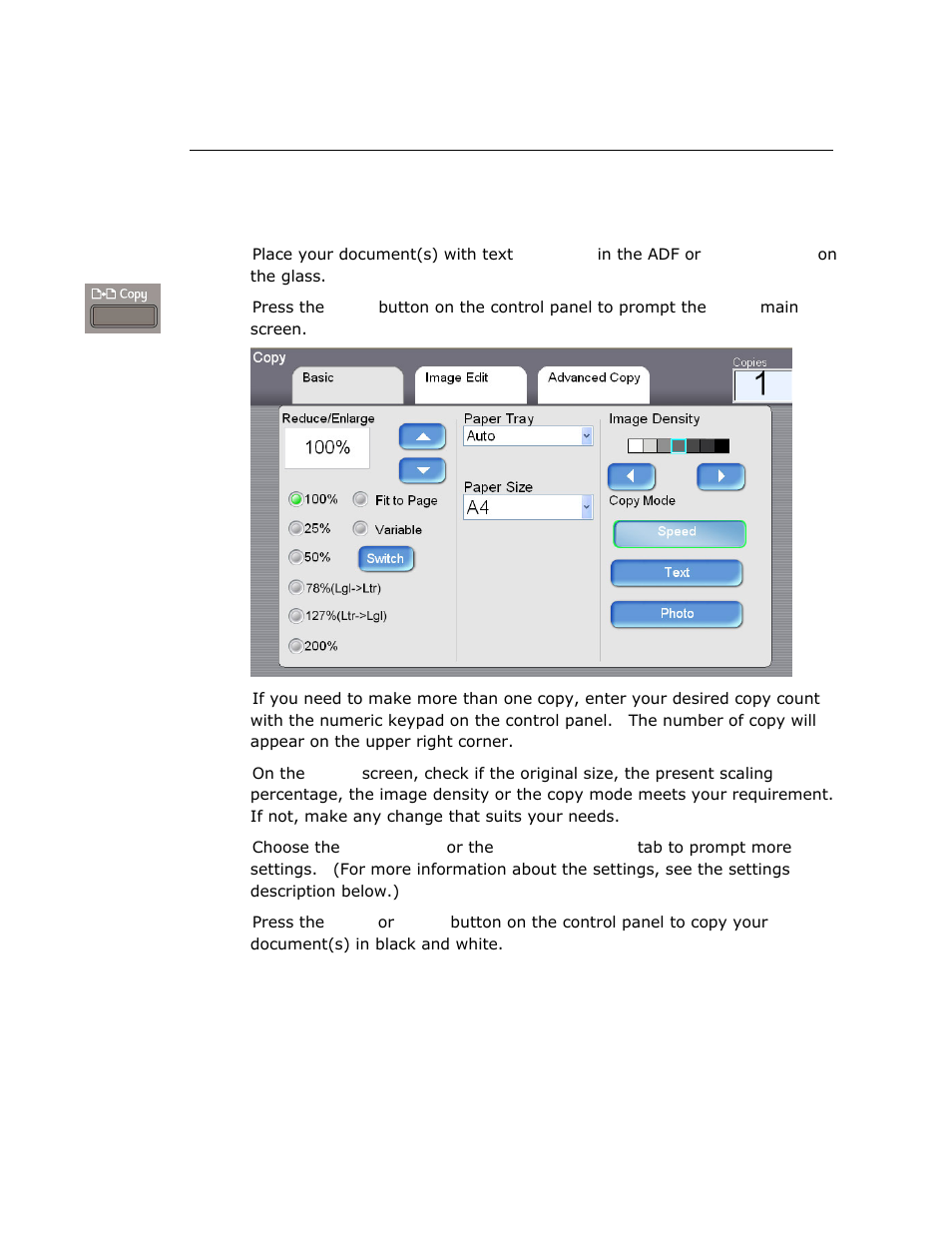 Advanced operation | Avision @V2800 User Manual | Page 75 / 170