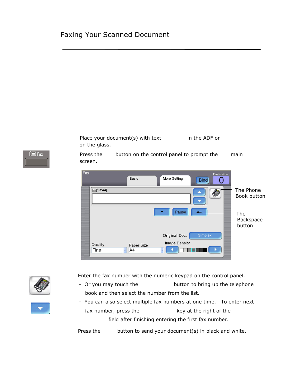 Faxing your scanned document, Basic operation | Avision @V2800 User Manual | Page 97 / 170