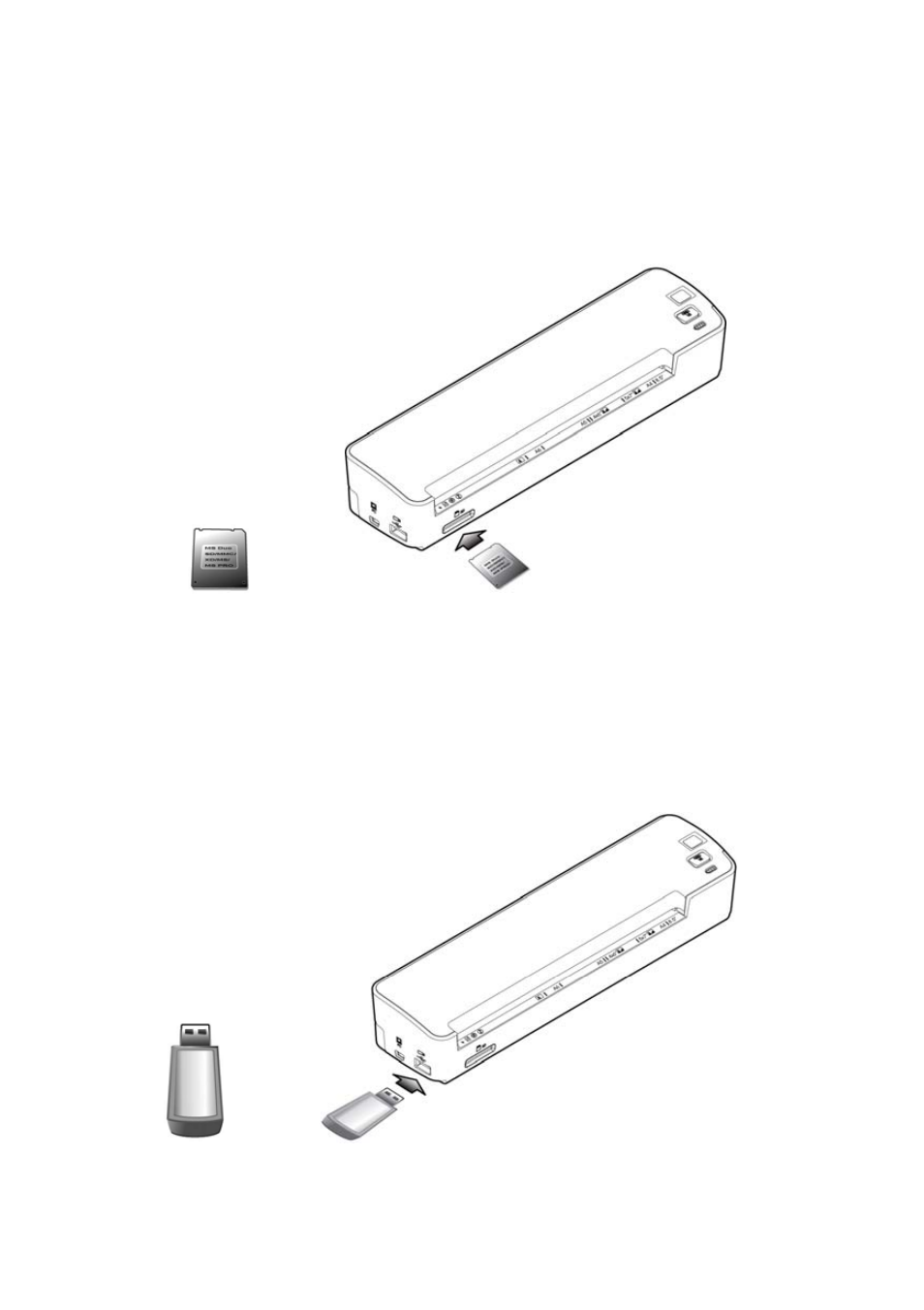 1 12binstalling the battery, Inserting a memory card or a usb flash drive -6 | Avision IS25 manual User Manual | Page 22 / 128