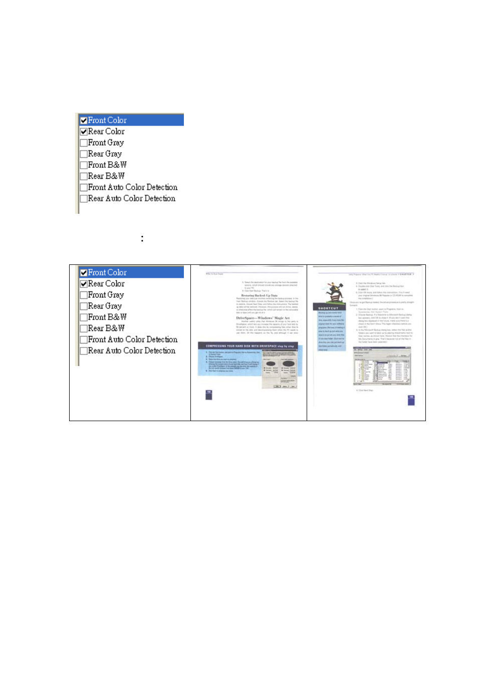 1 the image selection box, The image selection box -5 | Avision IS25 manual User Manual | Page 49 / 128