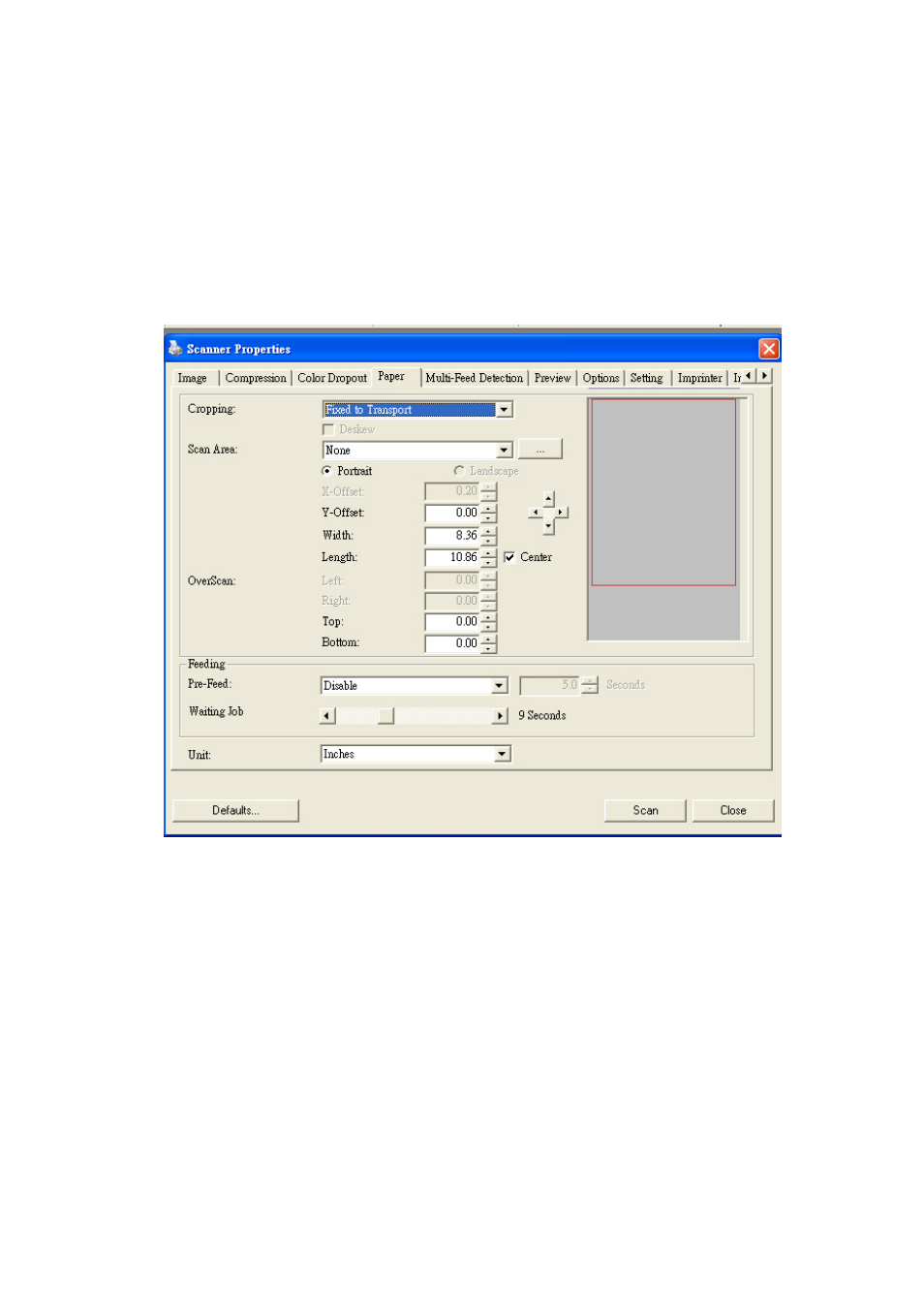 5 the paper tab, The paper tab -29 | Avision IS25 manual User Manual | Page 73 / 128