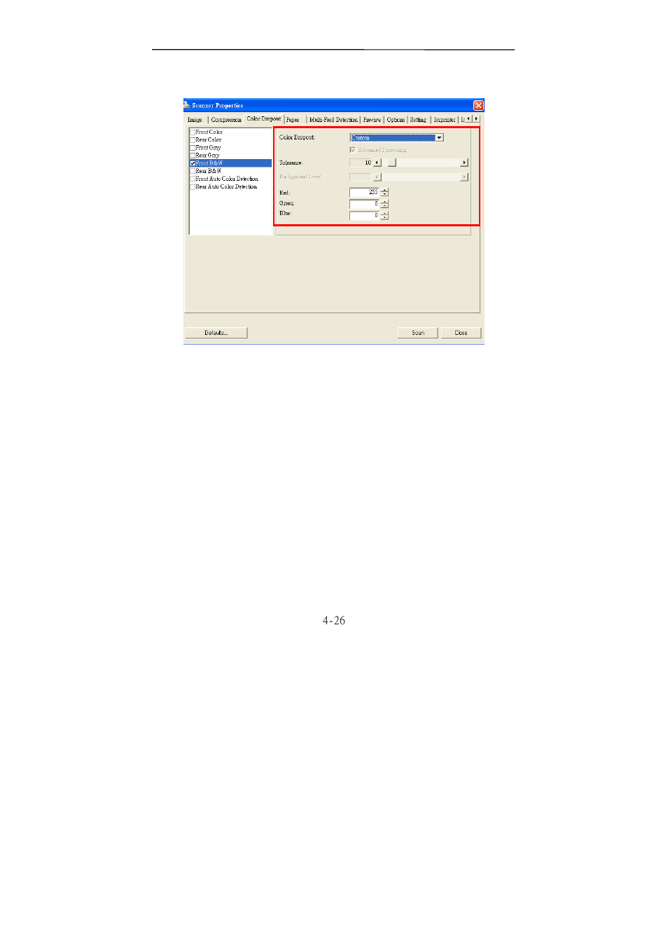 Avision IS1000 (BF-1008S) User Manual | Page 56 / 107