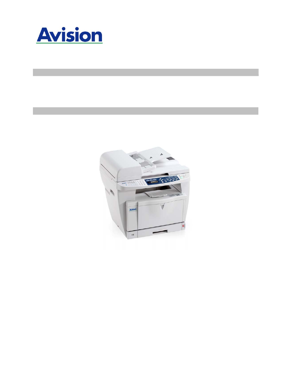 Avision AM7100NF User Manual User Manual | 208 pages