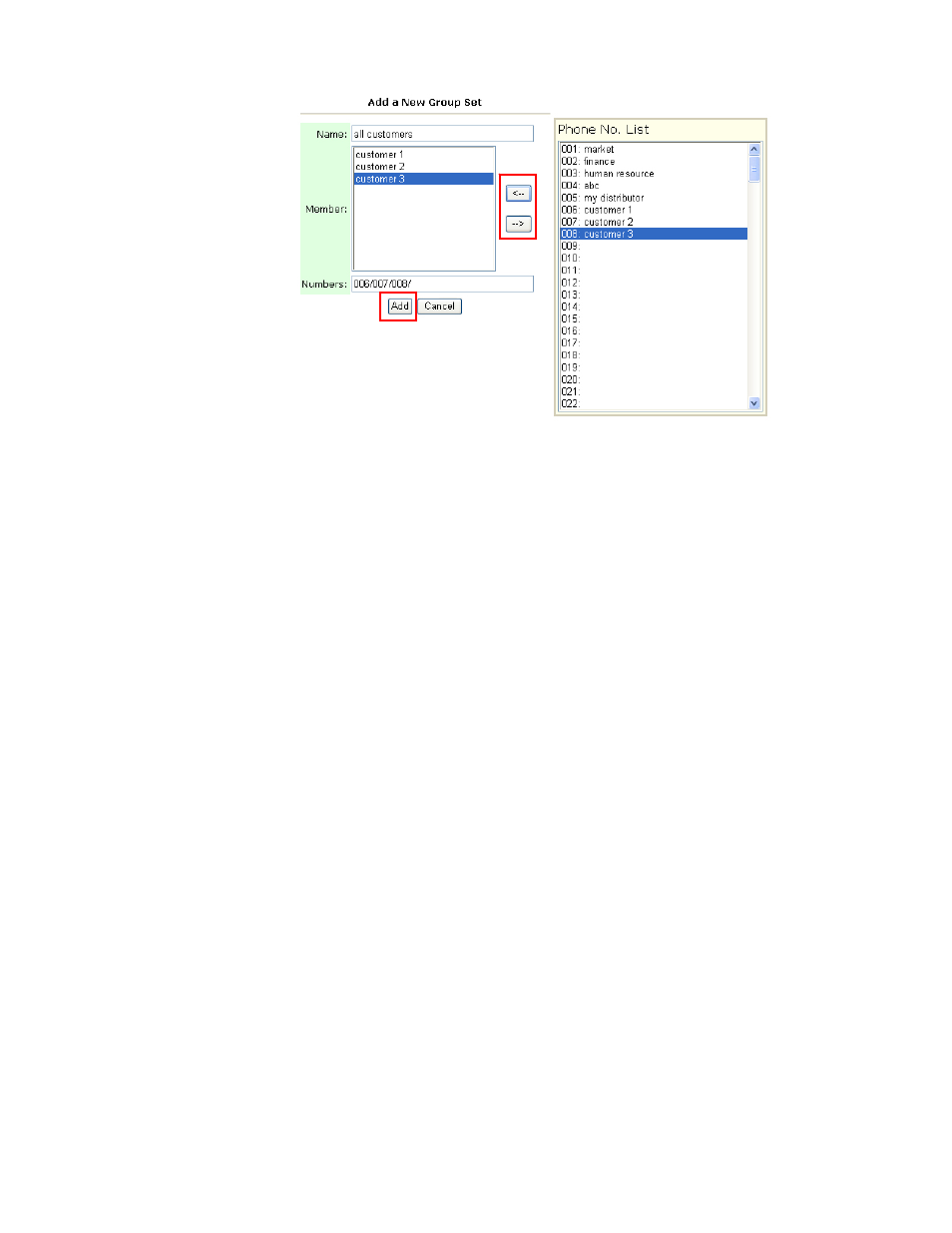 Modifying a phone group, Deleting a phone group | Avision AM7100NF User Manual User Manual | Page 105 / 208