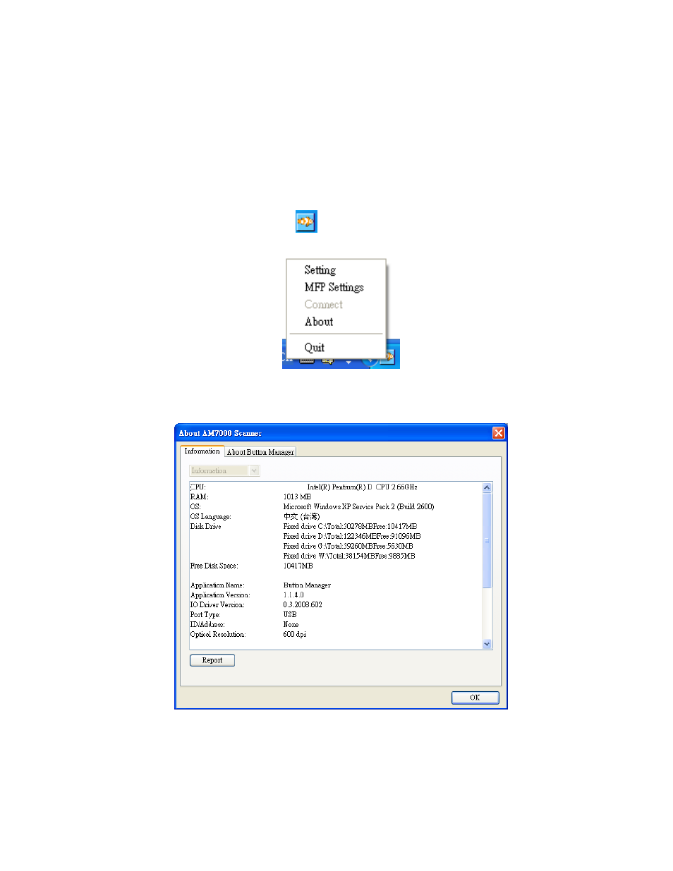 Accessing system information | Avision AM7100NF User Manual User Manual | Page 187 / 208