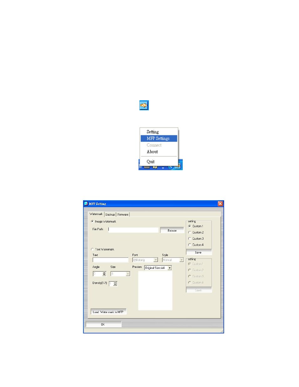 Using the mfp settings | Avision AM7100NF User Manual User Manual | Page 188 / 208