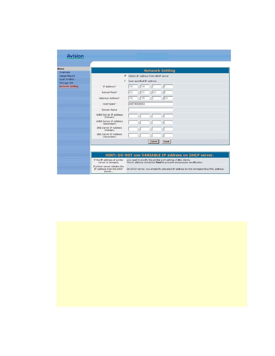 Avision AM7100NF User Manual User Manual | Page 198 / 208