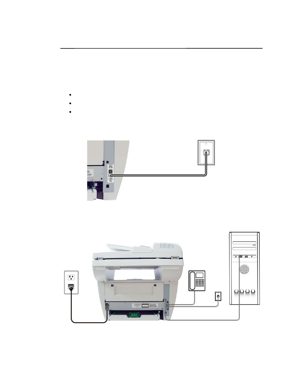 Connecting to a telephone | Avision AM7100NF User Manual User Manual | Page 34 / 208