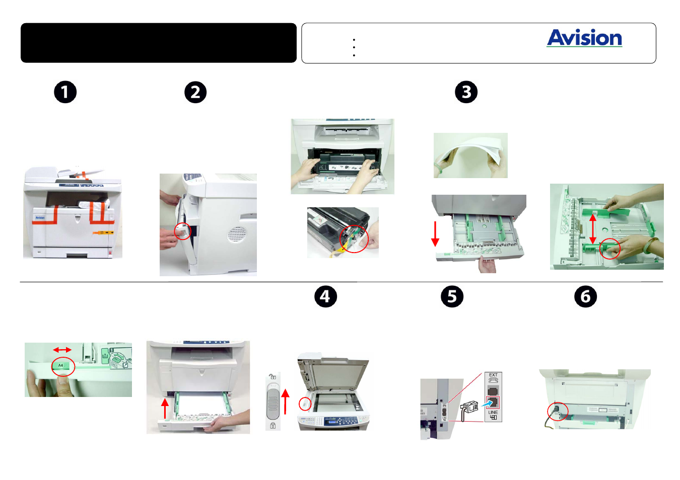 Avision AM7100NF Quick Guide User Manual | 2 pages