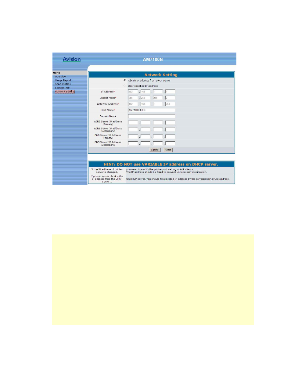 Avision AM7100N (MT-0904B) User Manual | Page 144 / 153