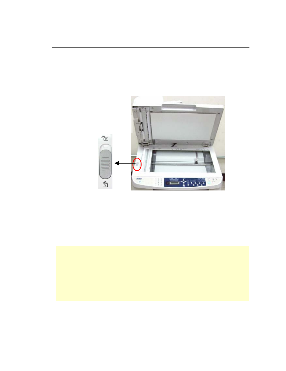 Unlocking the scan unit | Avision AM7100N (MT-0904B) User Manual | Page 18 / 153