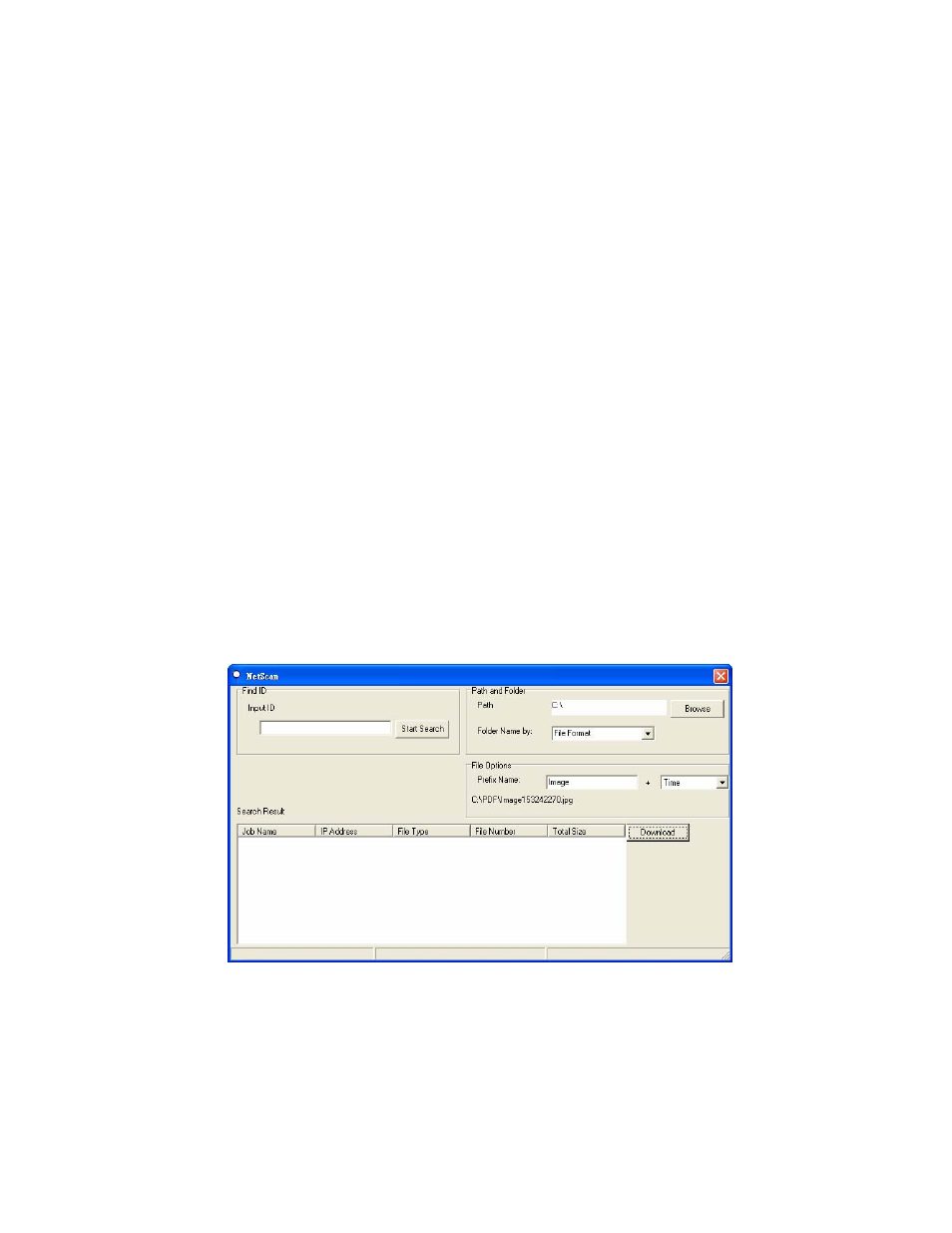 Installing the netscan program, Accessing the scanned image from the product | Avision AM7100N (MT-0904B) User Manual | Page 86 / 153