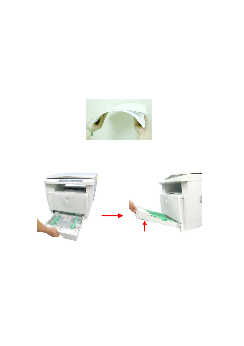 Placing the paper to the input trays | Avision AM7000N (MT-0904B) User Manual | Page 22 / 122