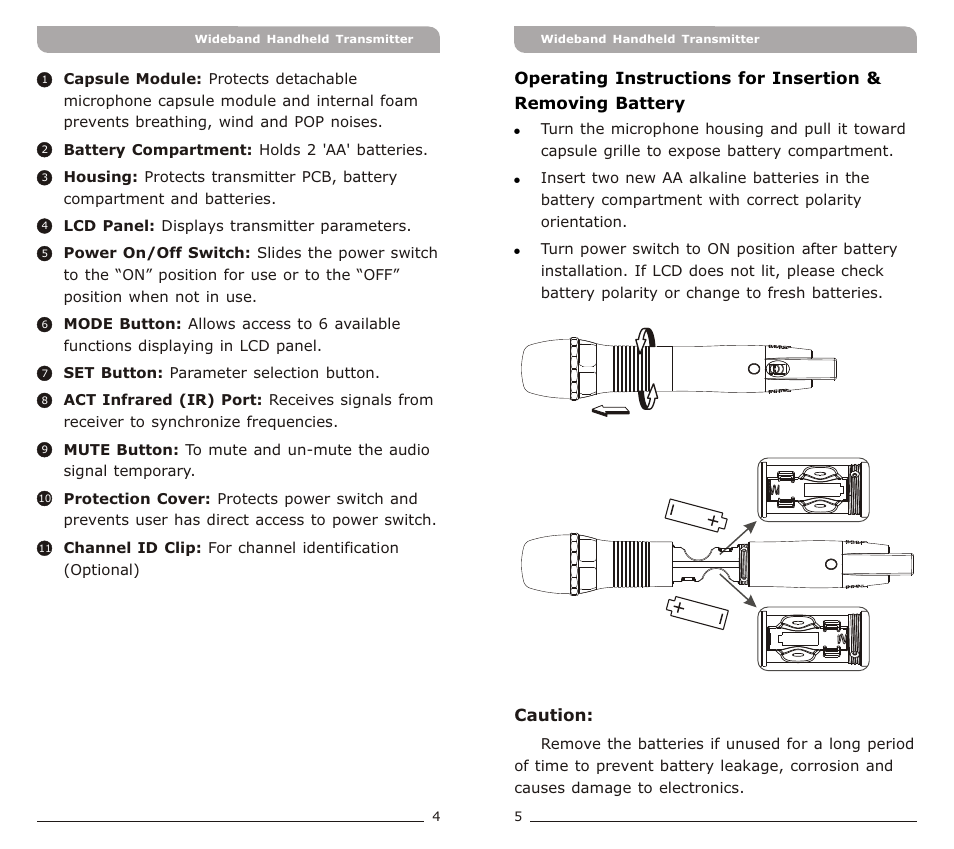 頁面 4 | Avlex ACT-71Ha Ultra-Wideband UHF User Manual | Page 4 / 11