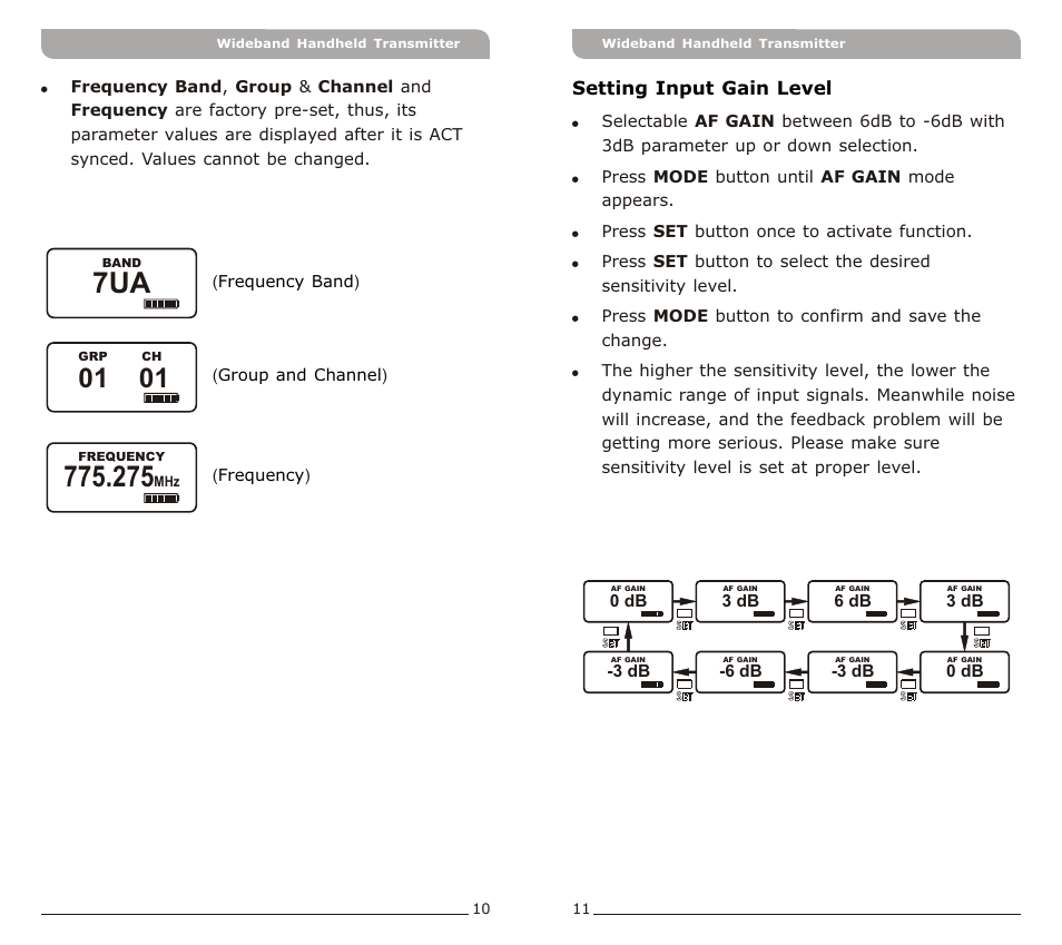 頁面 7 | Avlex ACT-71Ha Ultra-Wideband UHF User Manual | Page 7 / 11