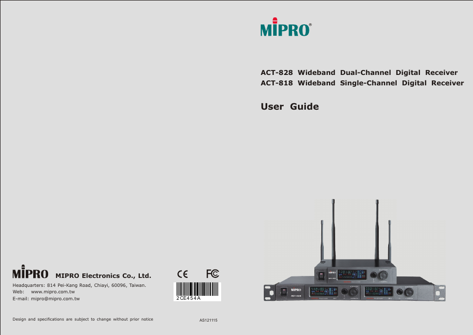 Avlex ACT-818 Wideband Single-Channel Digital Receiver User Manual | 17 pages