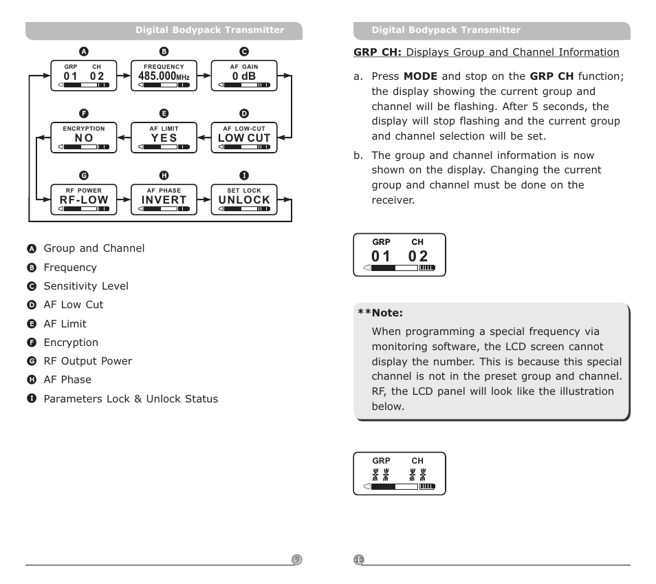 頁面 7 | Avlex ACT-80T Wideband Digital Bodypack Transmitter User Manual | Page 7 / 17