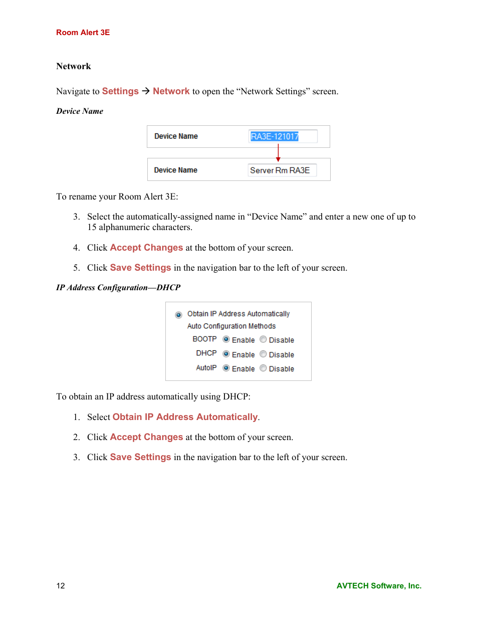 AVTECH Room Alert 3E Monitor (RA3E-ES0-BAS) User Manual | Page 16 / 48