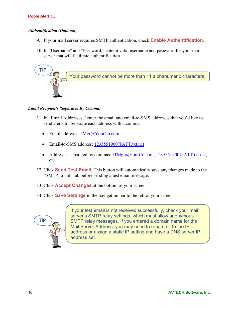 AVTECH Room Alert 3E Monitor (RA3E-ES0-BAS) User Manual | Page 20 / 48