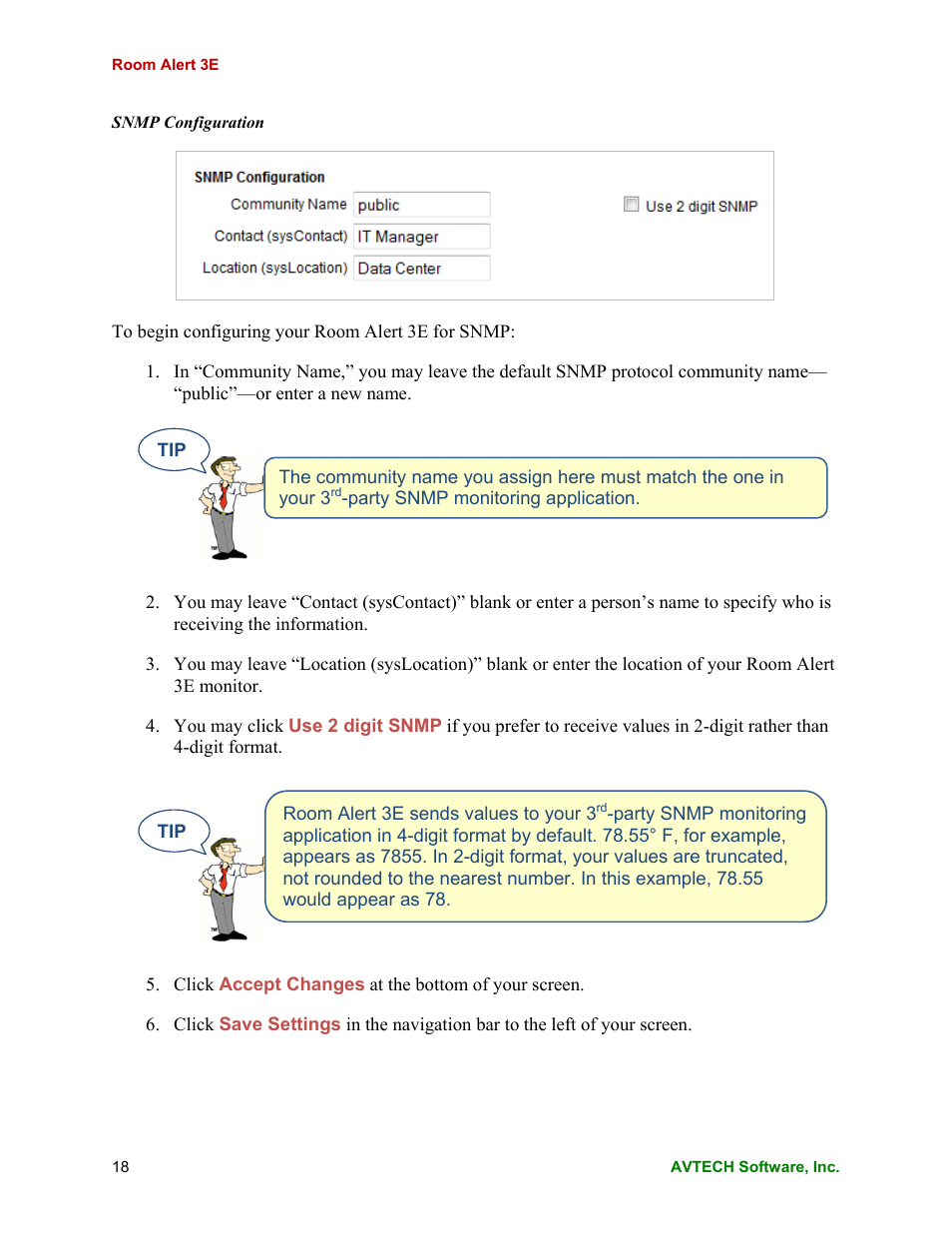 AVTECH Room Alert 3E Monitor (RA3E-ES0-BAS) User Manual | Page 22 / 48