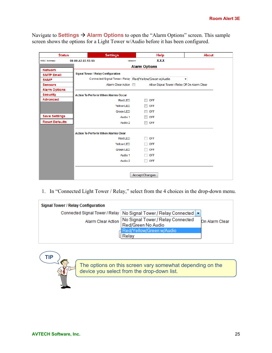 AVTECH Room Alert 3E Monitor (RA3E-ES0-BAS) User Manual | Page 29 / 48