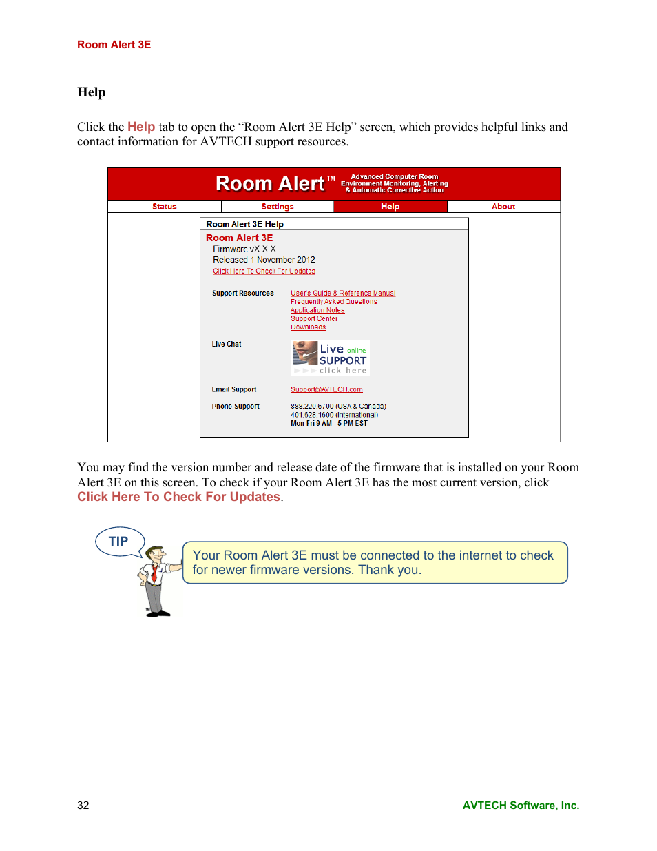 AVTECH Room Alert 3E Monitor (RA3E-ES0-BAS) User Manual | Page 36 / 48