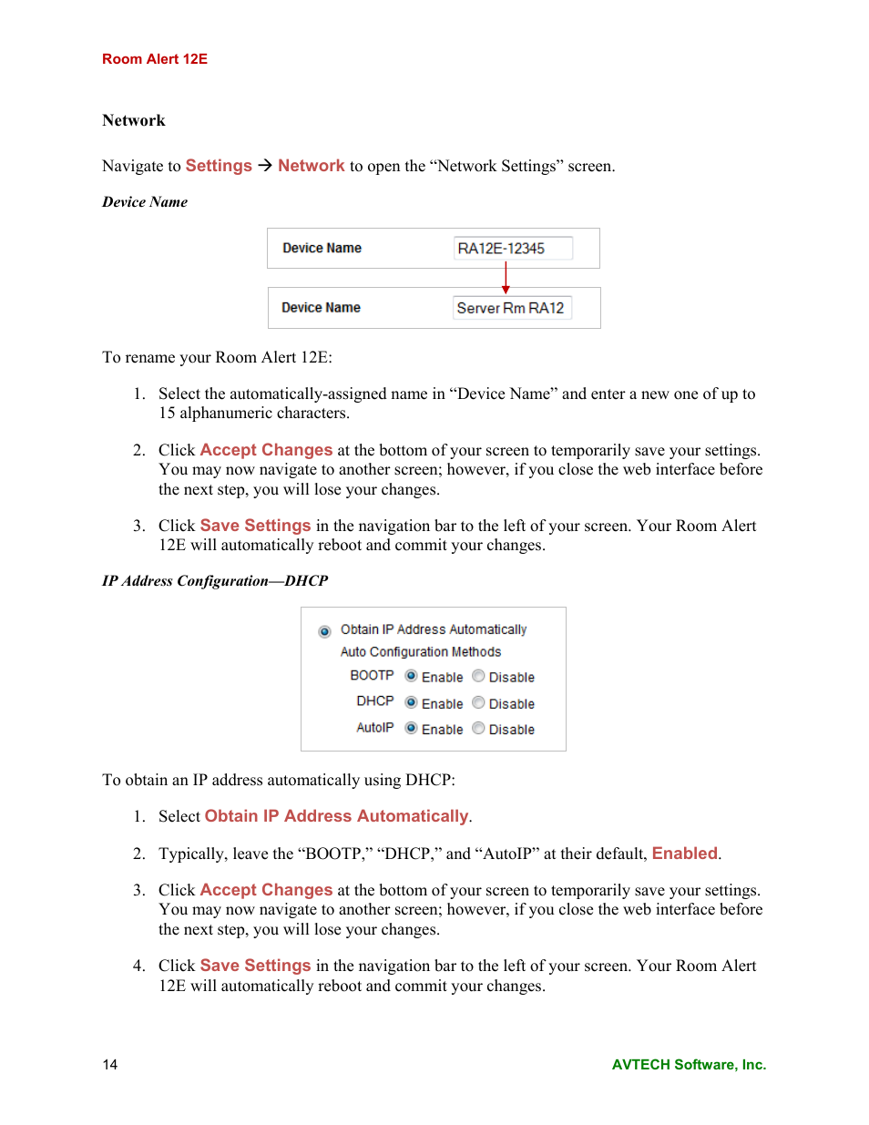 AVTECH Room Alert 12ER Monitor (RA12E-TH1-RAS) User Manual | Page 18 / 56