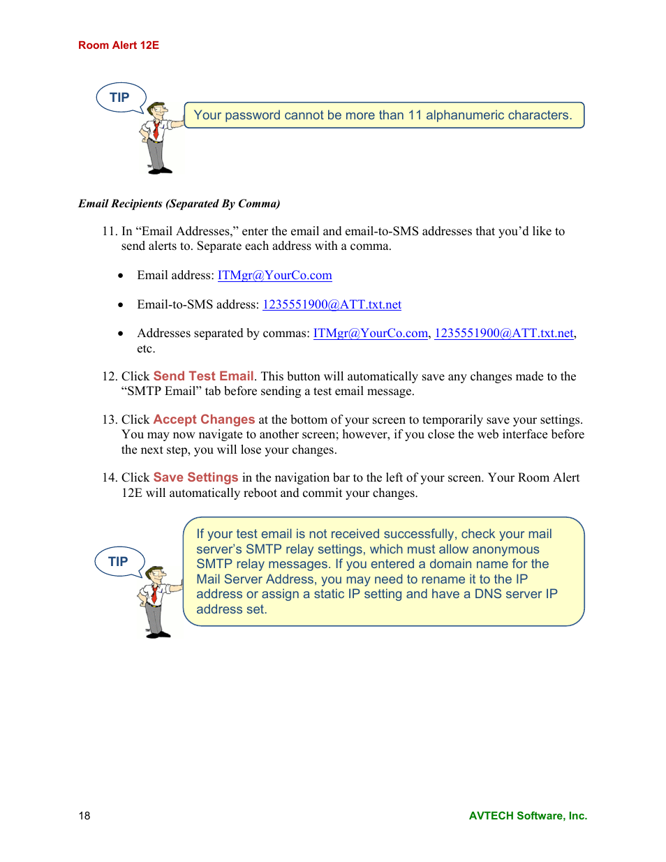 AVTECH Room Alert 12ER Monitor (RA12E-TH1-RAS) User Manual | Page 22 / 56