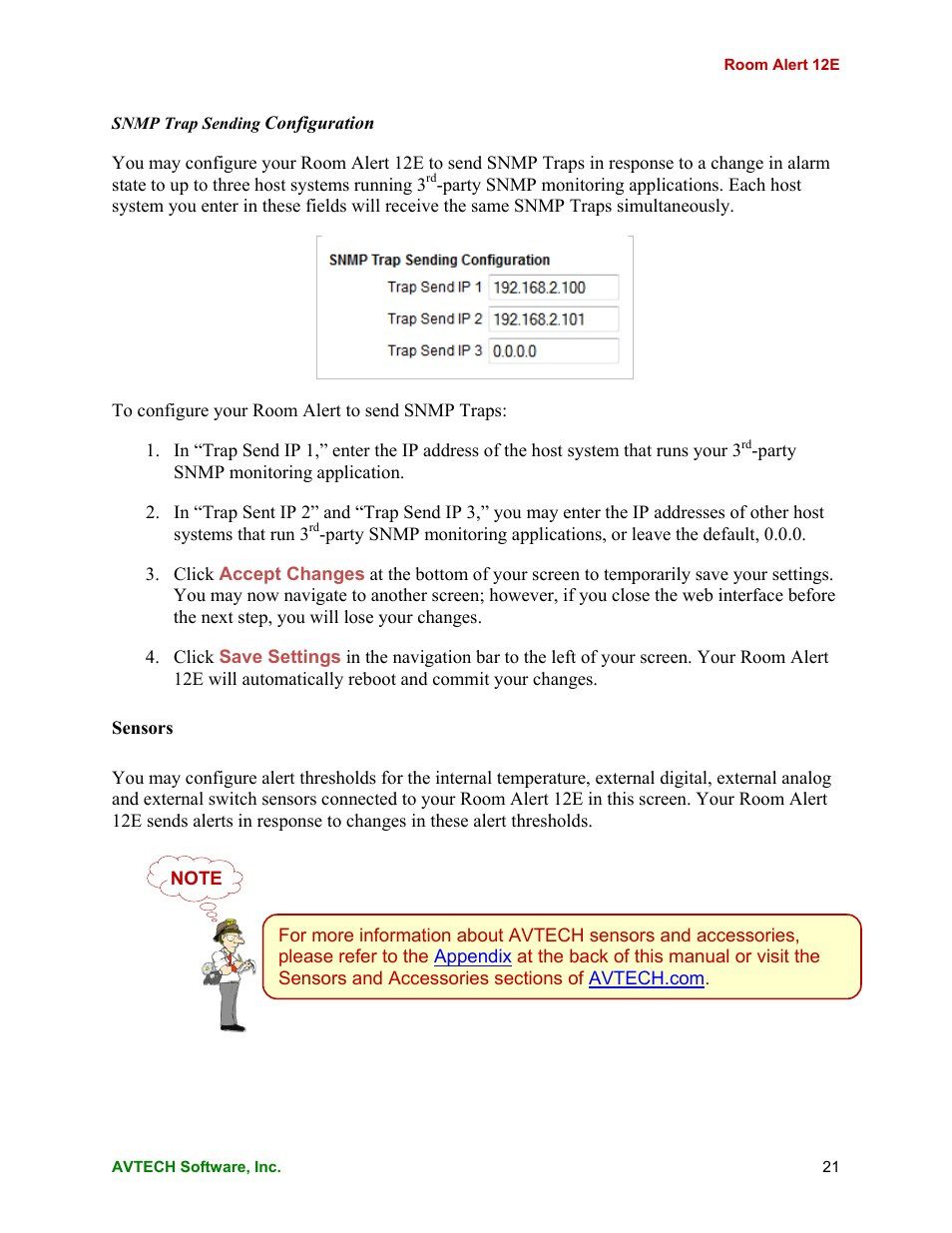 AVTECH Room Alert 12ER Monitor (RA12E-TH1-RAS) User Manual | Page 25 / 56