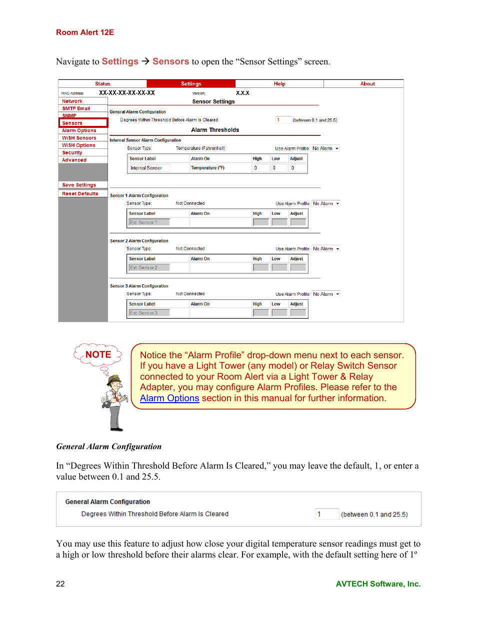 AVTECH Room Alert 12ER Monitor (RA12E-TH1-RAS) User Manual | Page 26 / 56