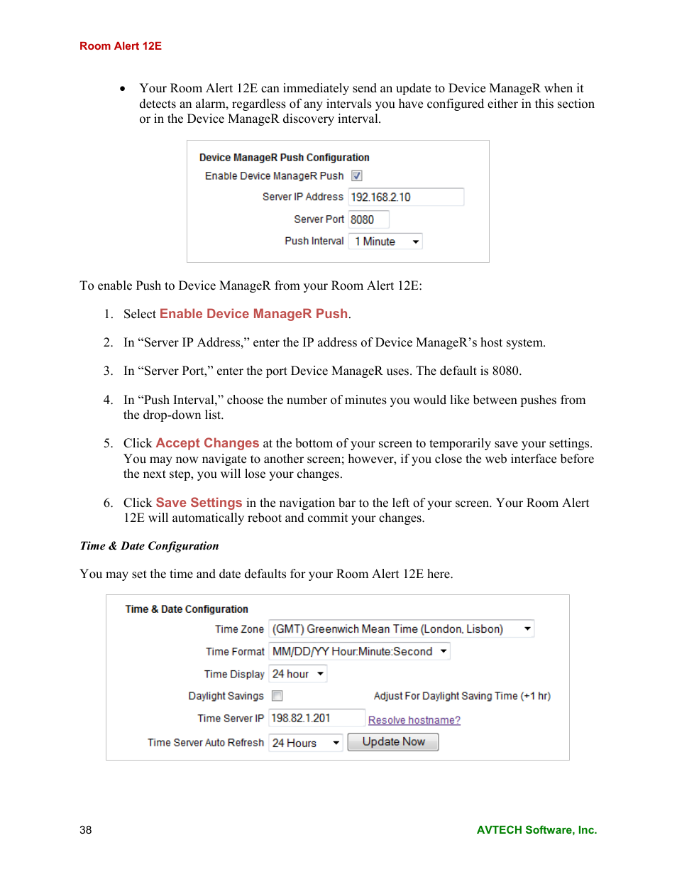 AVTECH Room Alert 12ER Monitor (RA12E-TH1-RAS) User Manual | Page 42 / 56