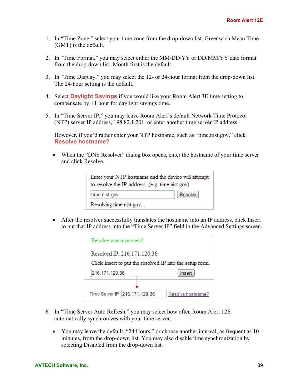 AVTECH Room Alert 12ER Monitor (RA12E-TH1-RAS) User Manual | Page 43 / 56