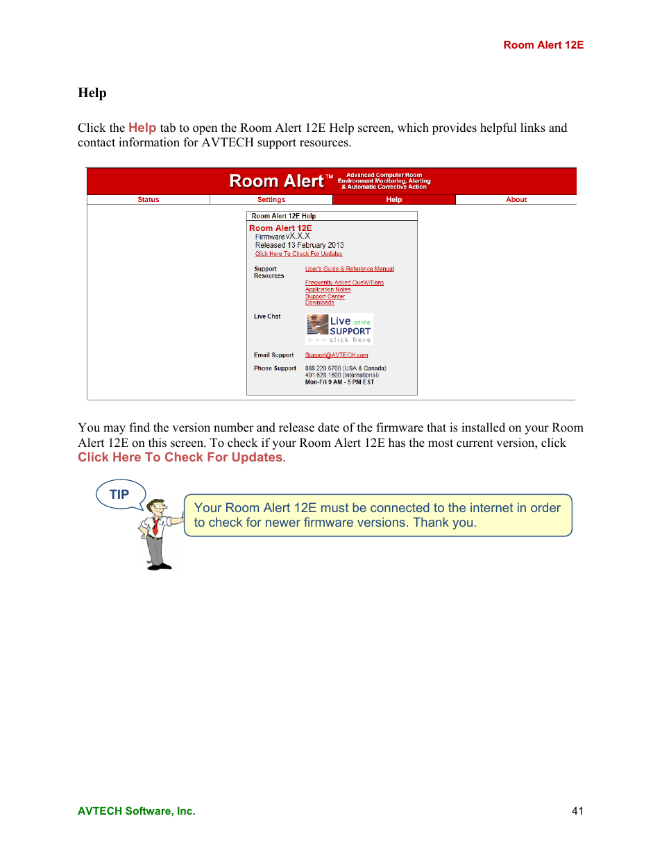 AVTECH Room Alert 12ER Monitor (RA12E-TH1-RAS) User Manual | Page 45 / 56