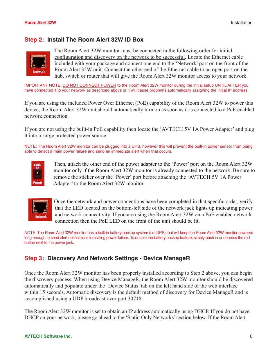 Step 2: install the room alert 32w id box | AVTECH Room Alert 32W Monitor (RA32W-WS1-RAS) User Manual | Page 11 / 40