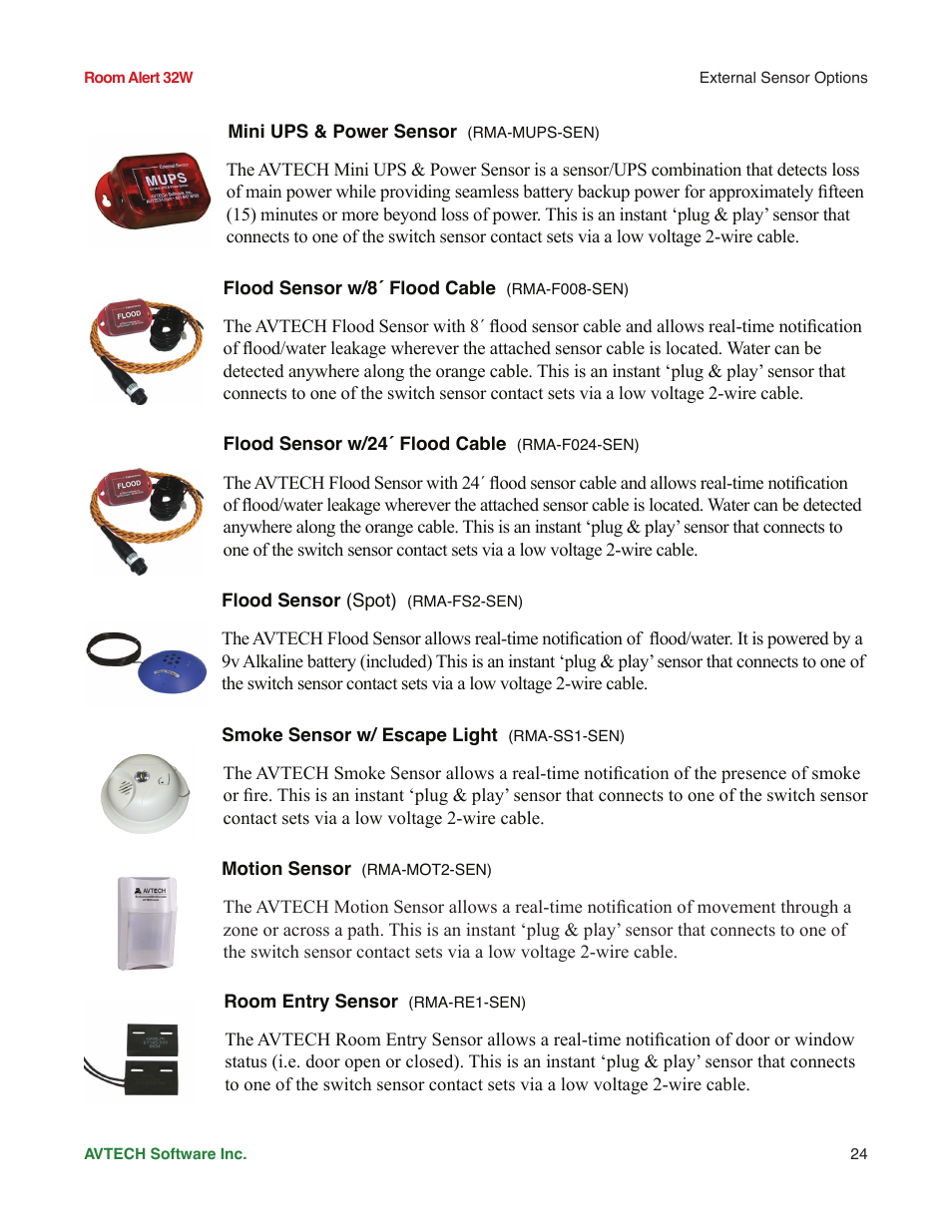 AVTECH Room Alert 32W Monitor (RA32W-WS1-RAS) User Manual | Page 29 / 40