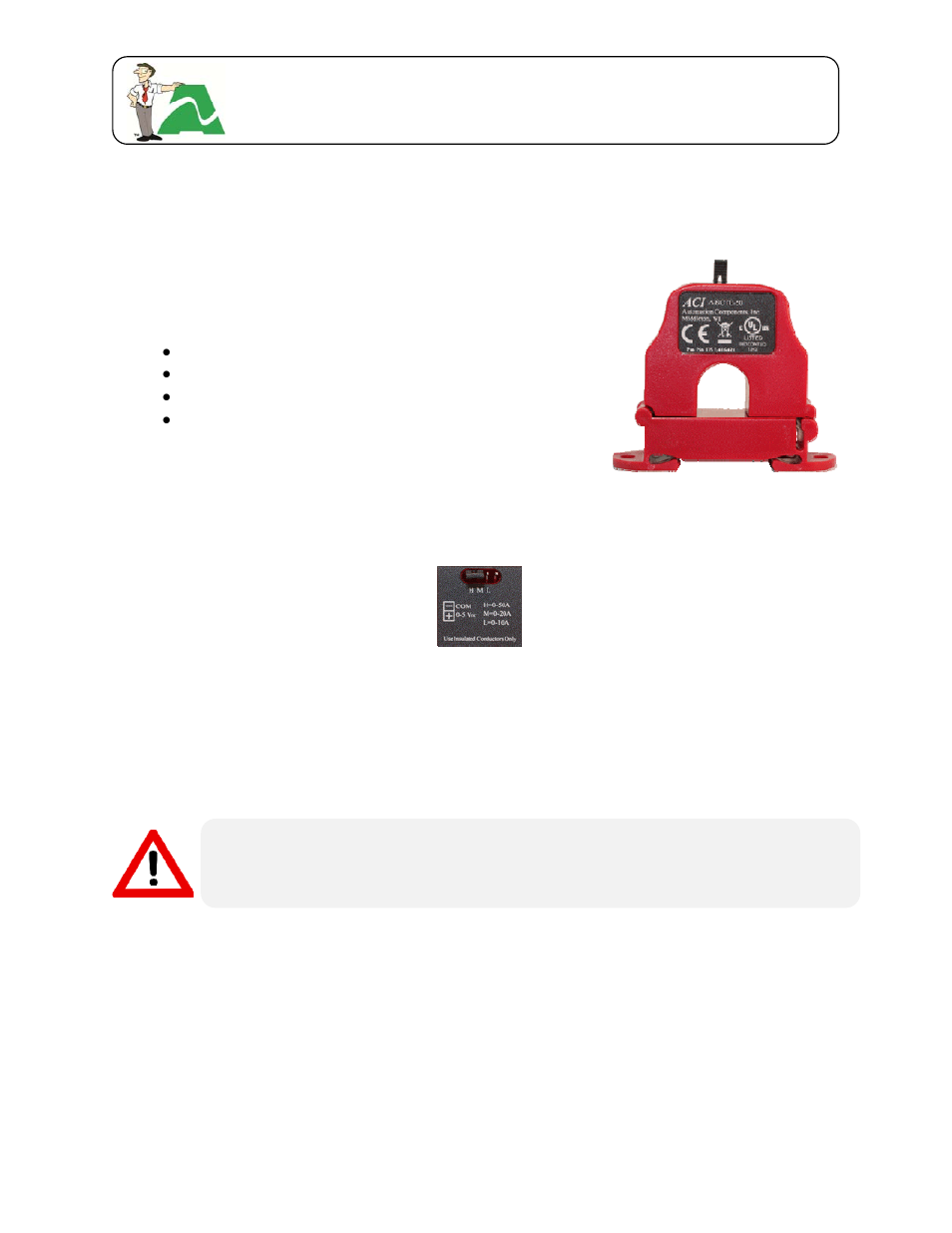 AVTECH Current Loop 1 (RMA-CL1-SEN) User Manual | 4 pages