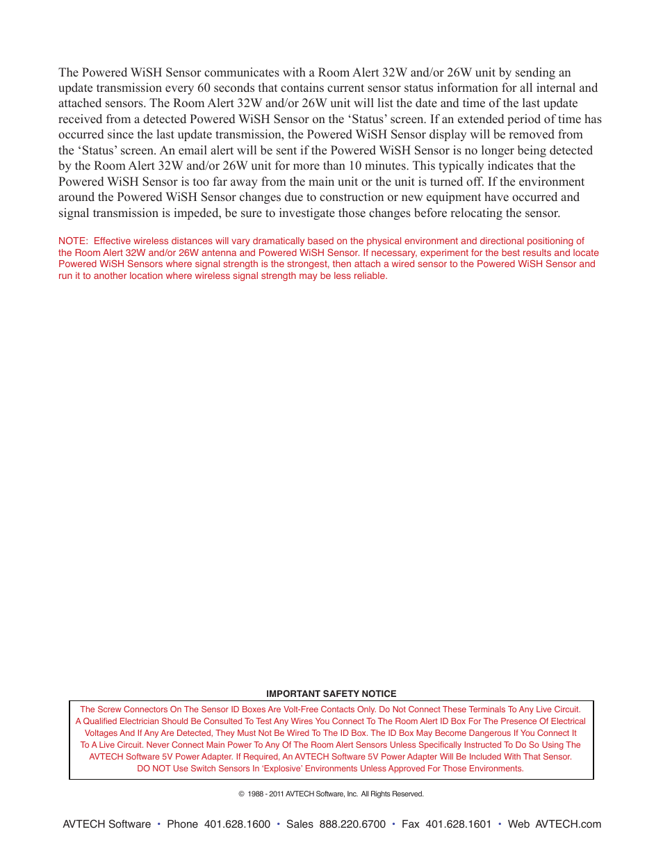 AVTECH Wireless Sensor Hub (RAW-PWSH-HUB) User Manual | Page 2 / 2