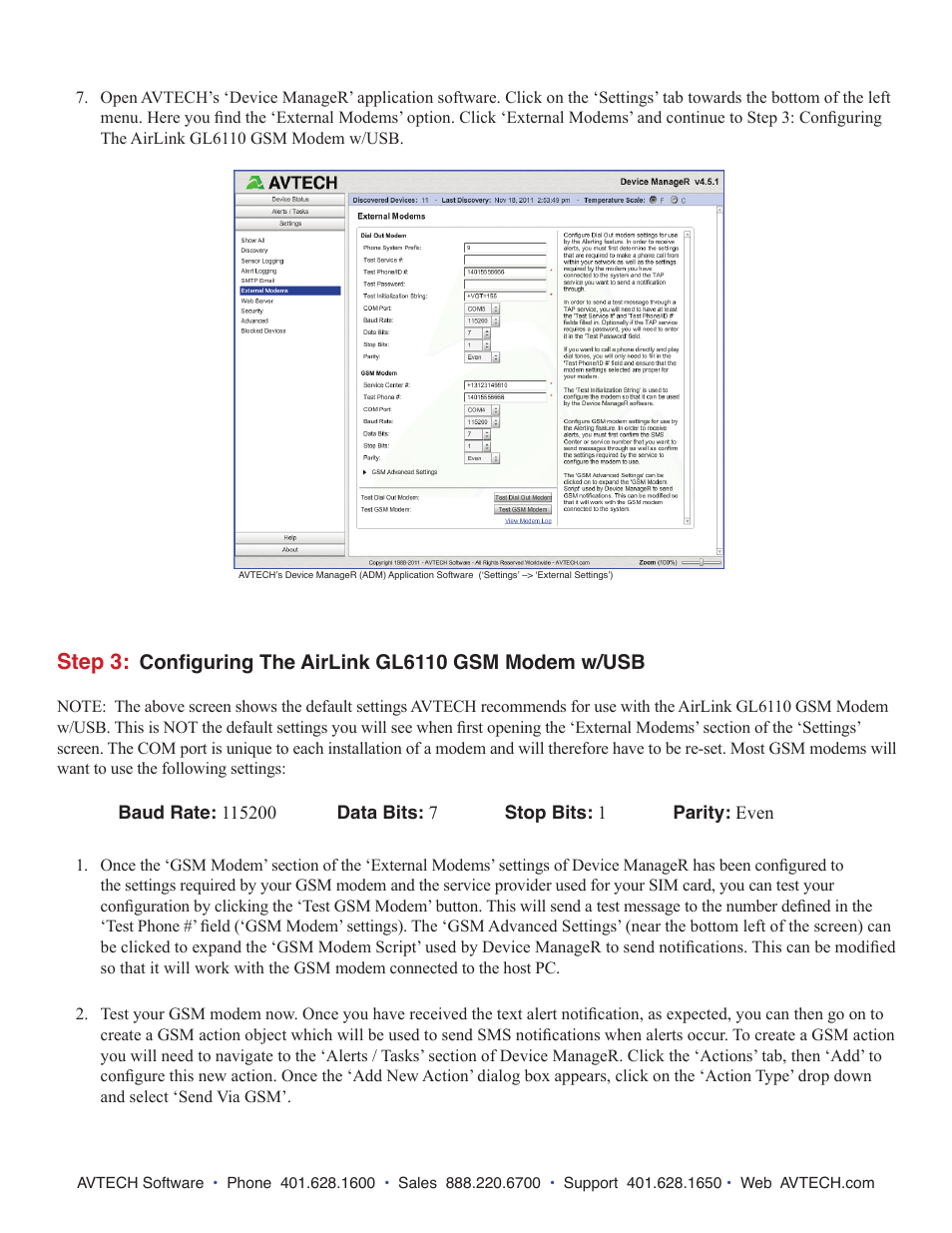 Step 3 | AVTECH Dial Out Plugin Bundle User Manual | Page 3 / 4