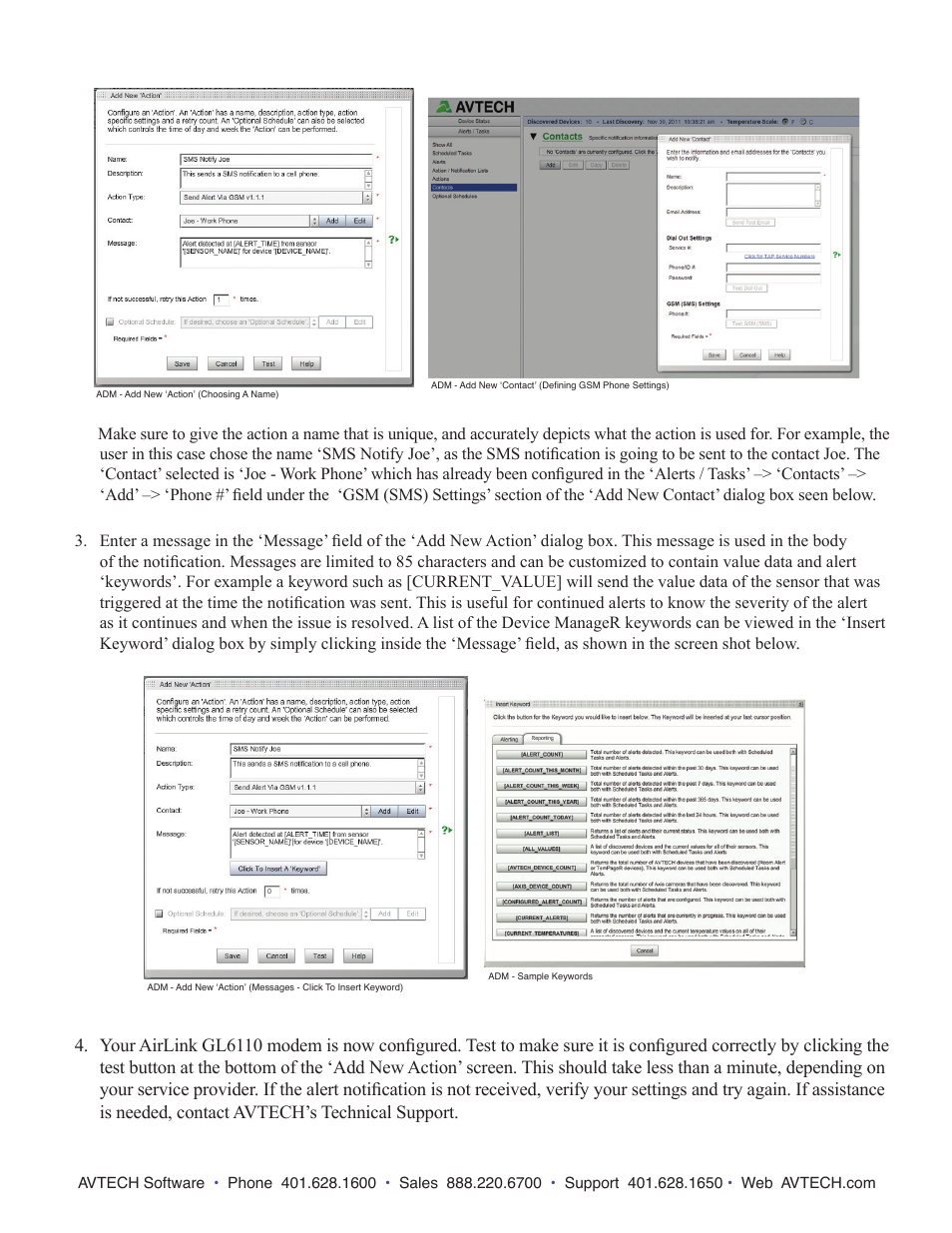 AVTECH Dial Out Plugin Bundle User Manual | Page 4 / 4