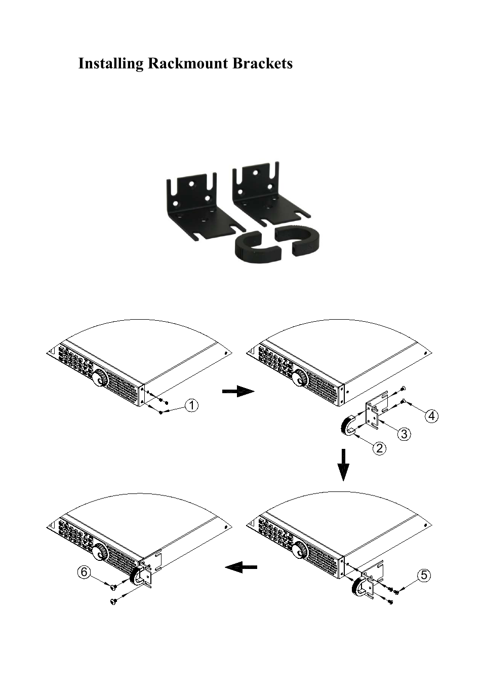 7 installing rackmount brackets, Installing rackmount brackets, Step 1 step 3 | Step 2 step 4 | B&K Precision XLN60026 - Manual User Manual | Page 107 / 207