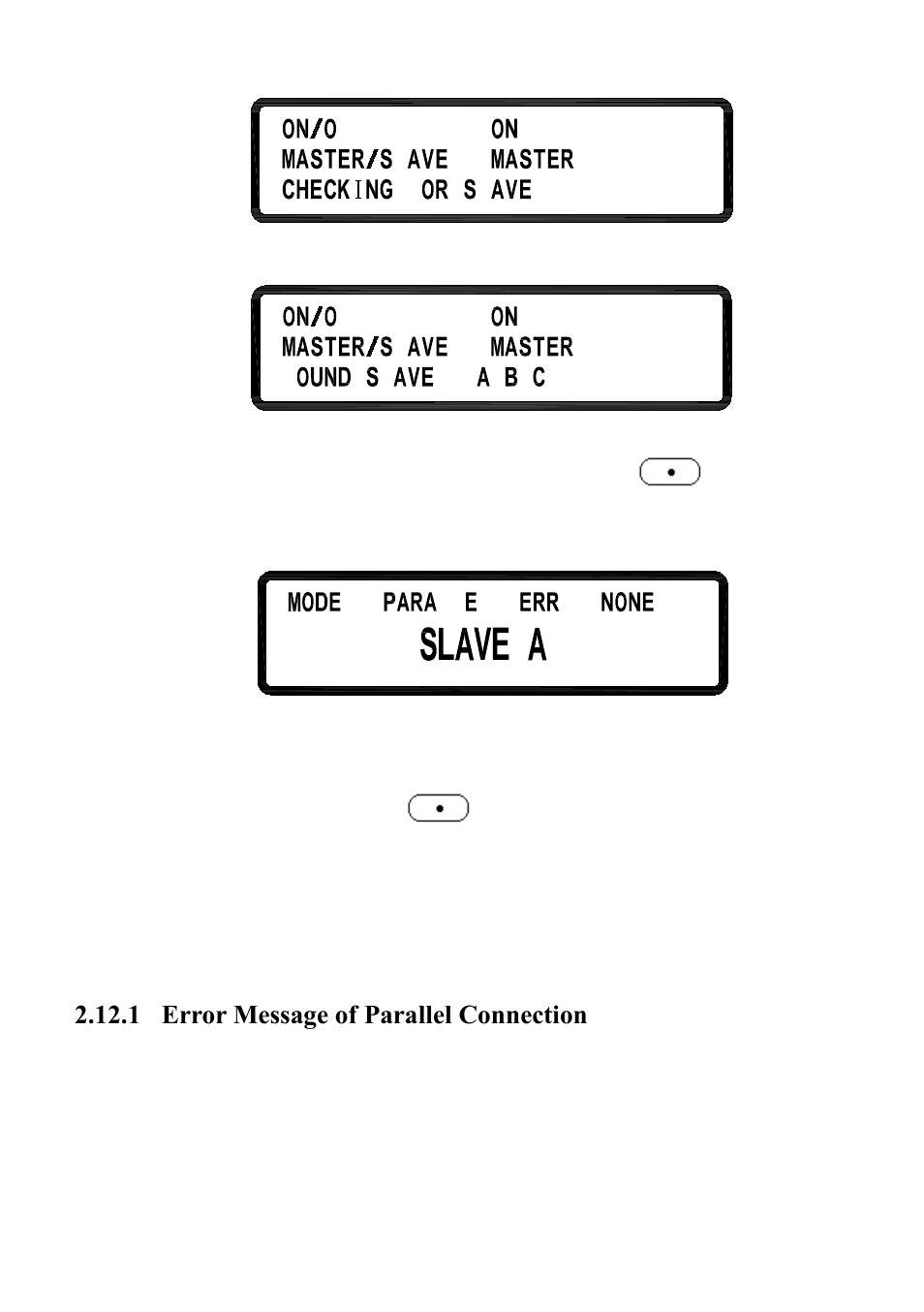 1 error message of parallel connection, Error message of parallel connection | B&K Precision XLN60026 - Manual User Manual | Page 132 / 207