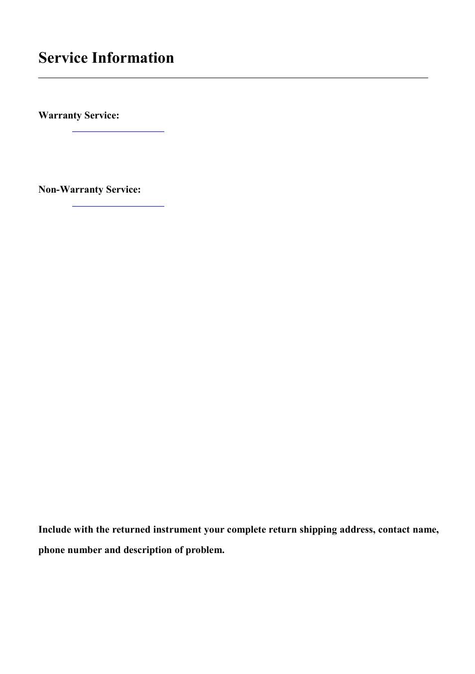 Service information | B&K Precision XLN60026 - Manual User Manual | Page 203 / 207