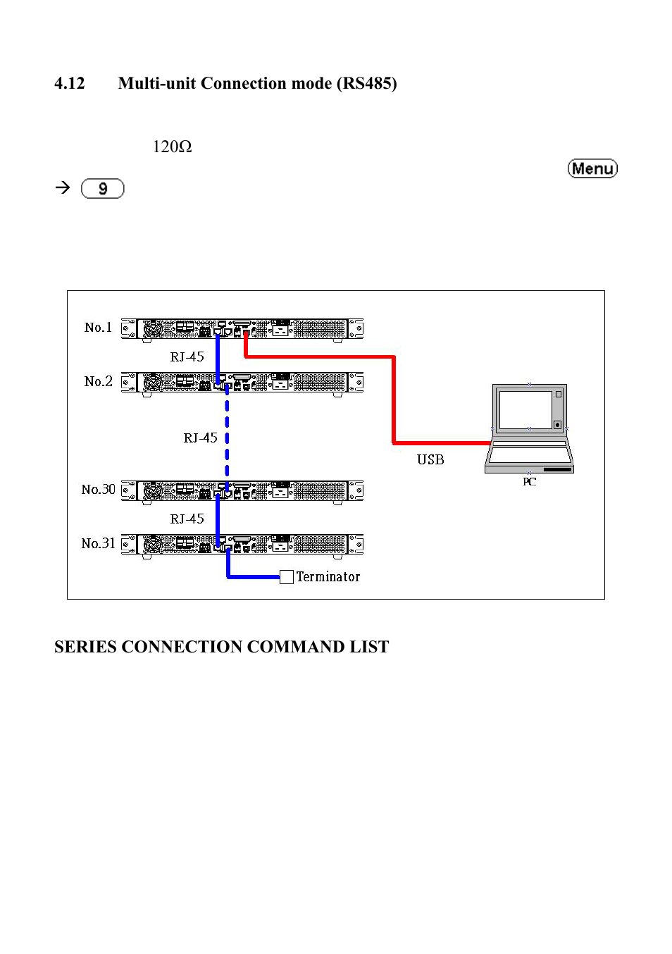 Multi-unit connection mode (rs485) | B&K Precision XLN60026 - Manual User Manual | Page 57 / 207