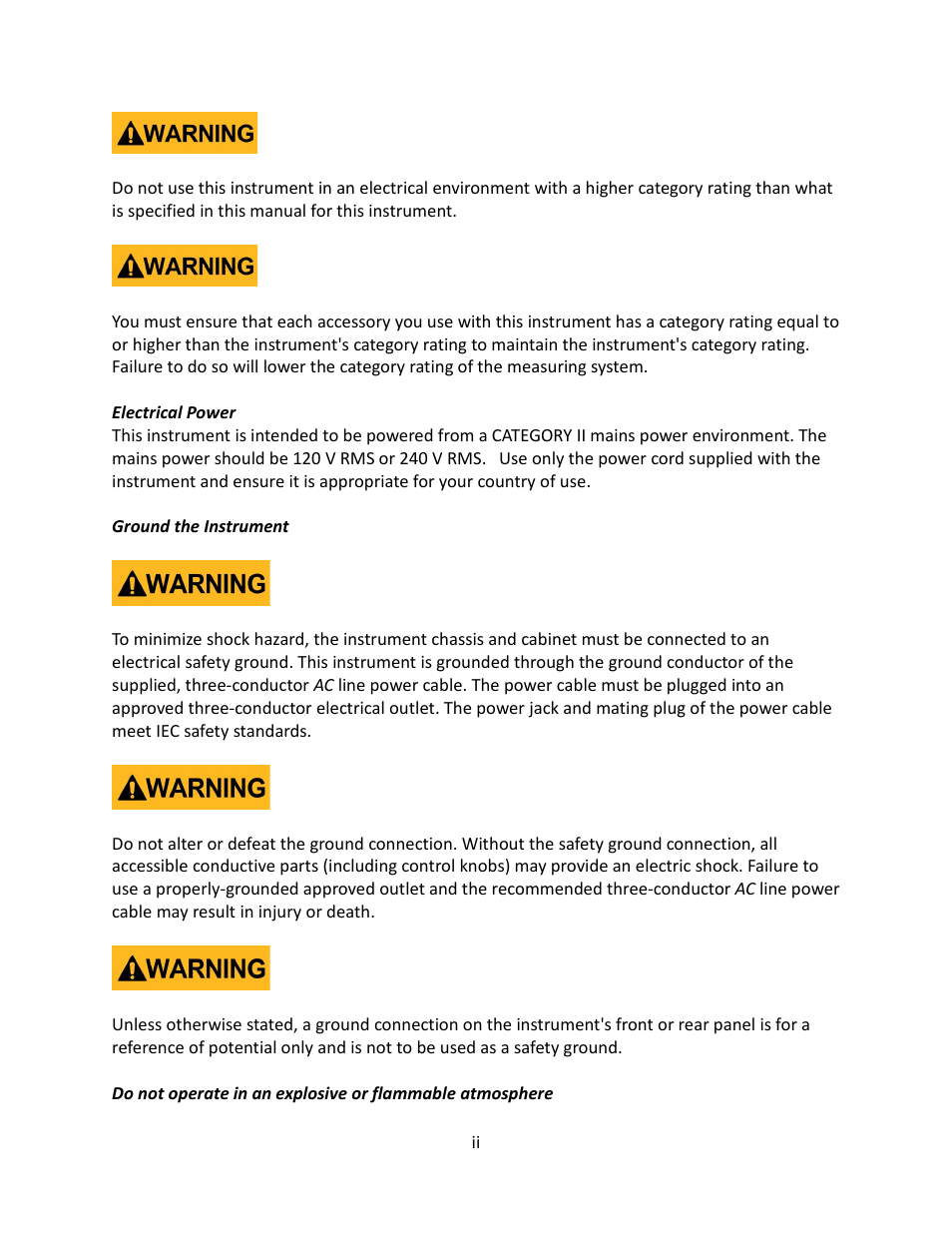 B&K Precision 9116 - Manual User Manual | Page 3 / 74
