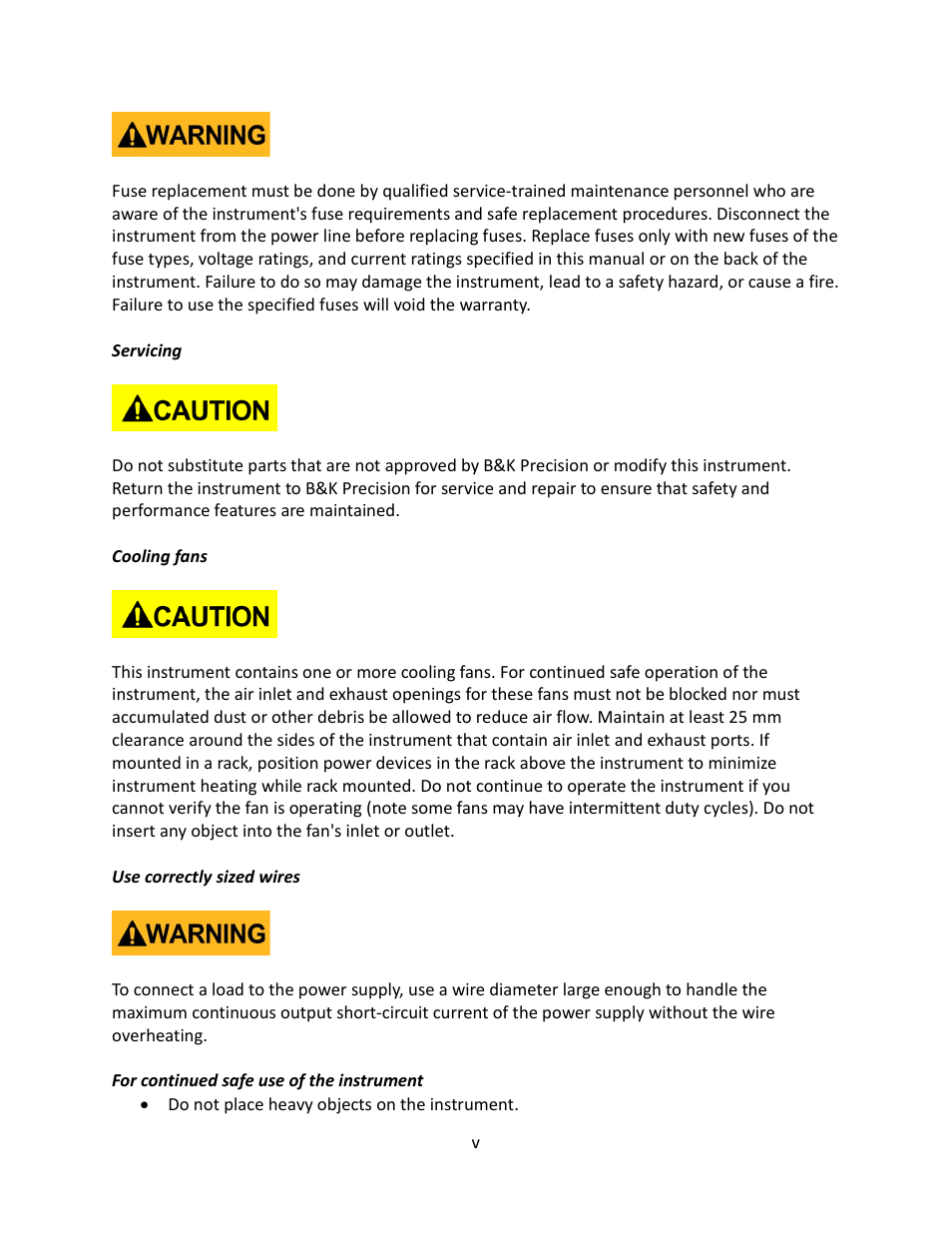 B&K Precision 9116 - Manual User Manual | Page 6 / 74