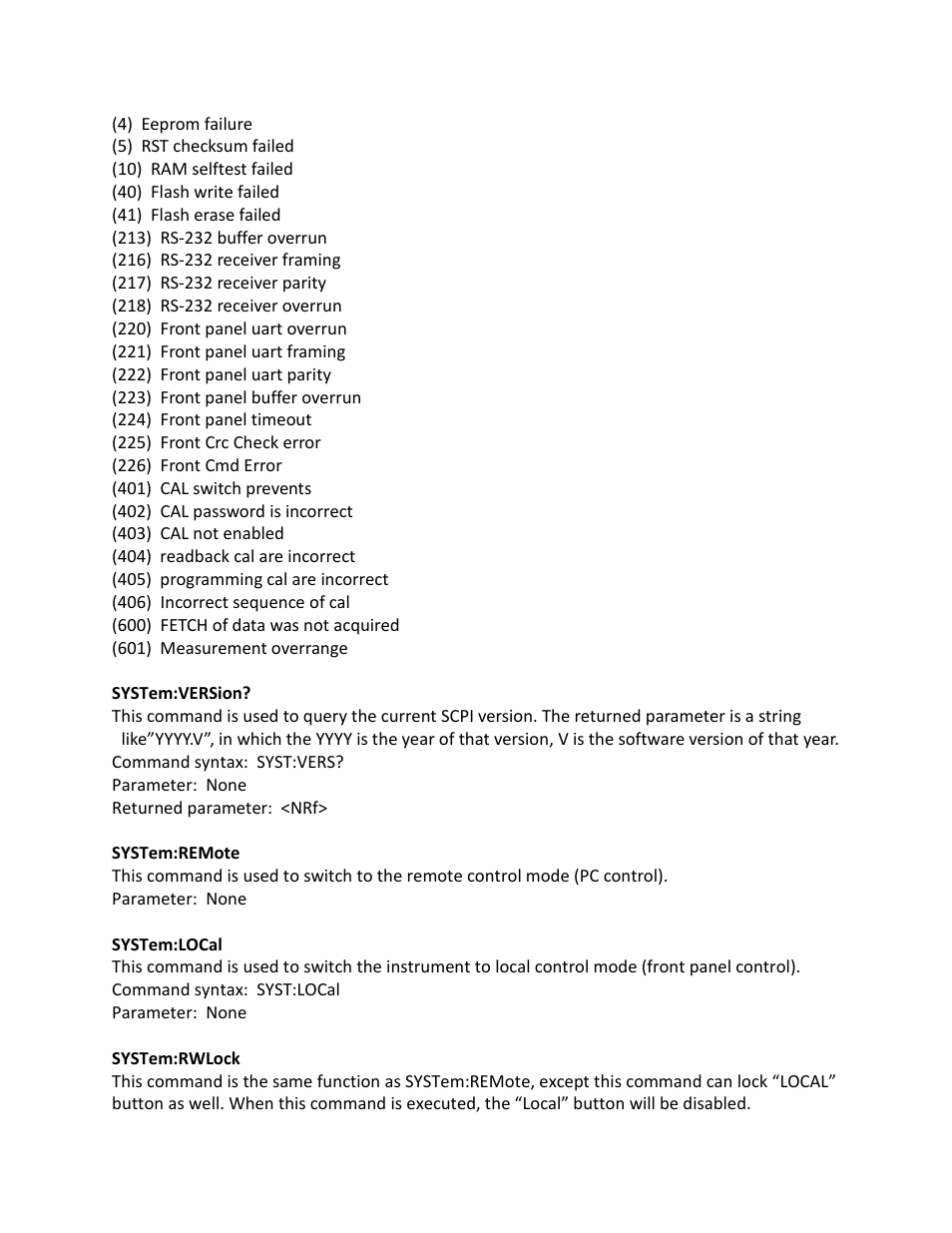 B&K Precision 9116 - Programming Manual User Manual | Page 13 / 23
