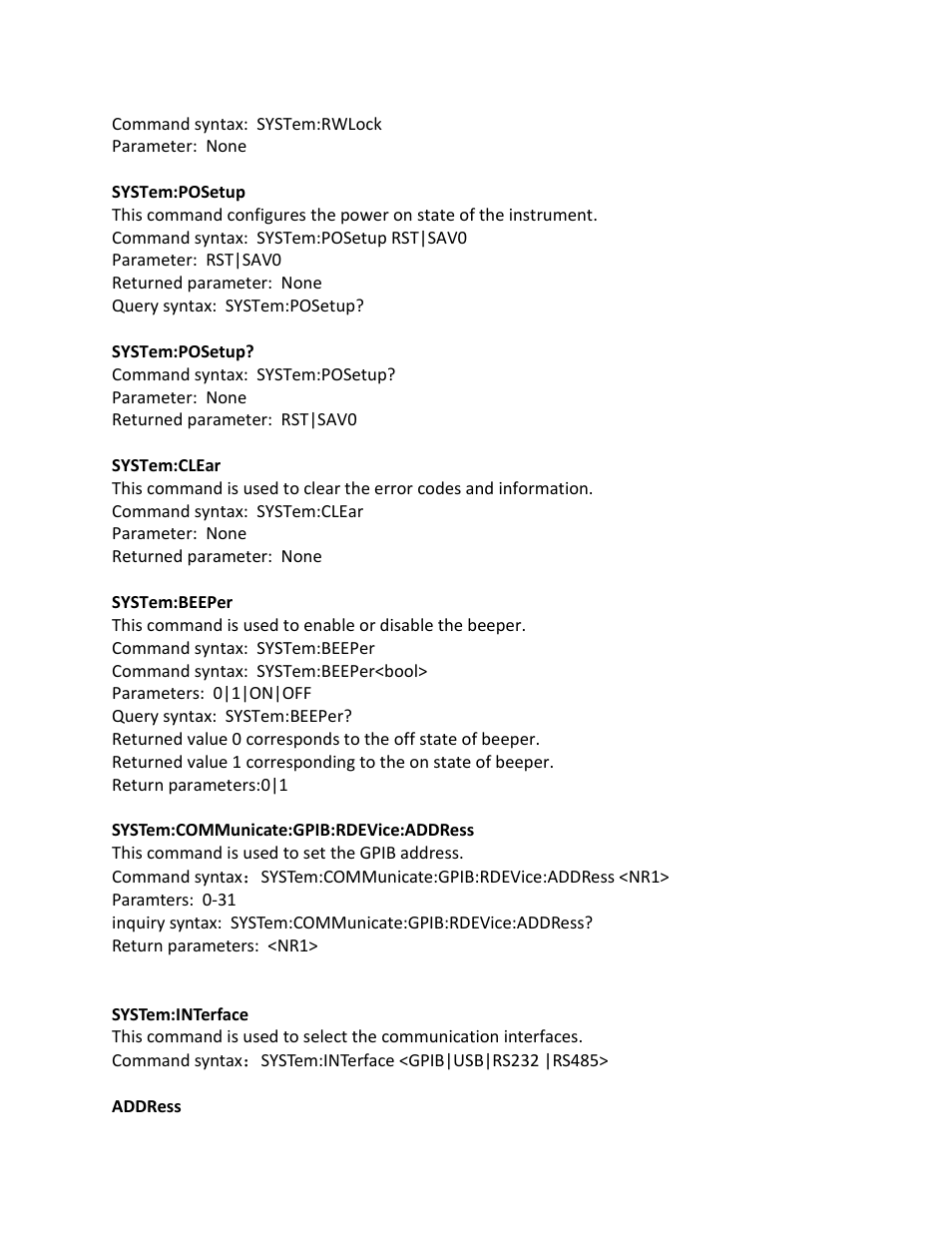 B&K Precision 9116 - Programming Manual User Manual | Page 14 / 23